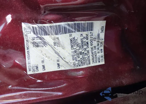 2017 Nissan Maxima 3.5 Sv z USA, uszkodzony, nr VIN 1N4AA6AP1HC400357